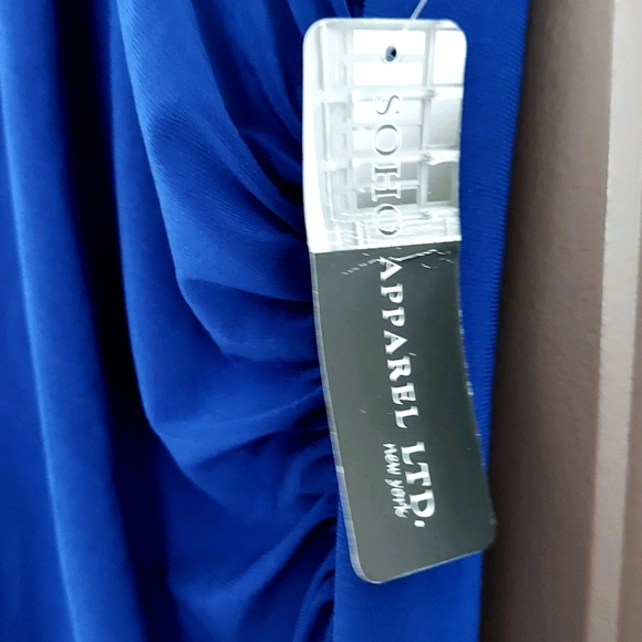 - NWT Soho Apparel Studded Blue Maxi Dress - Picture 4 of 10